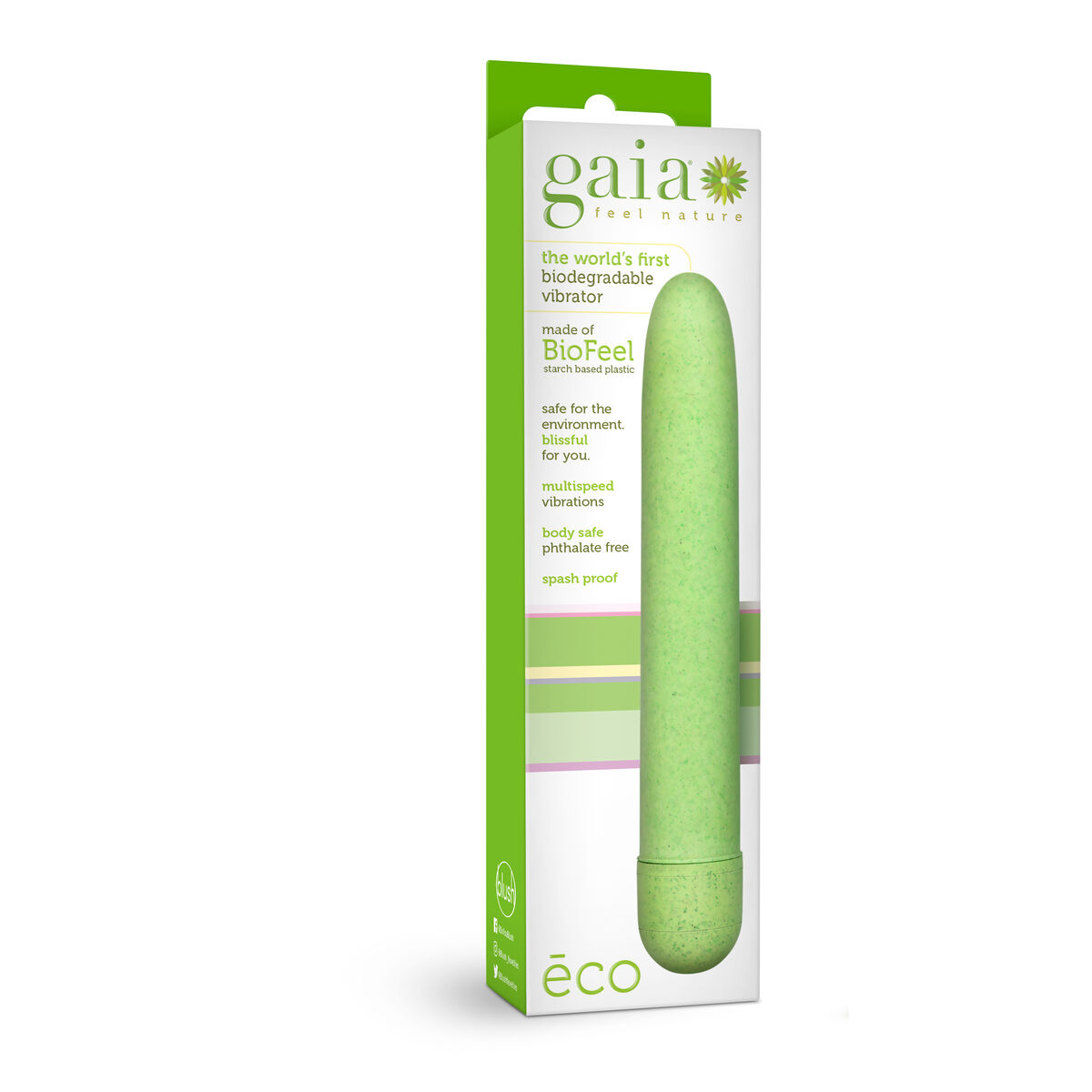 Golyós Vibrátor Blush Gaia Zöld